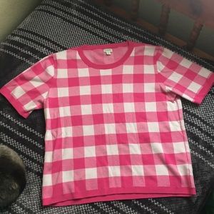 J. Crew Checkerboard Sweater